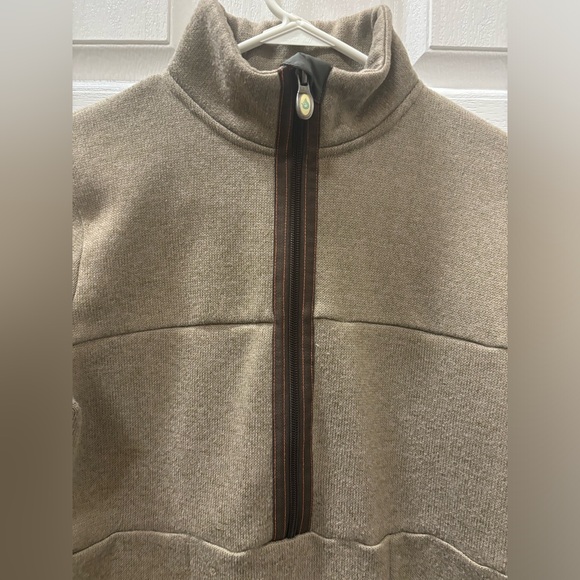 Isis Womans M Olive Green Quarter Zipper Jacket - Picture 3 of 8